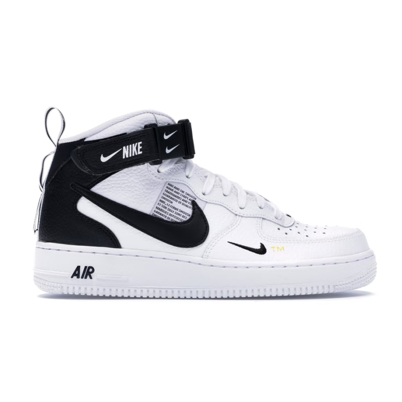AIR FORE 1 MID UTILITY WHITE BLACK